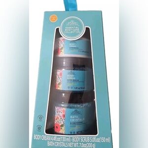 Studio Selection Alpine Meadow Essential Body Scrub Cream Lotion Bath Crystals